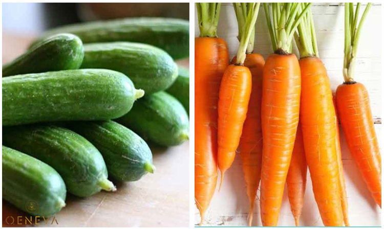 1.7. Sử dụng dưa leo và cà rốt 1 1.7. Sử dụng dưa leo và cà rốt 1