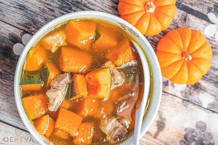 3.1. Canh bí đỏ nấu sườn 1