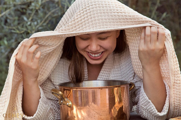 1.2. Xông hơi với lá tía tô 1